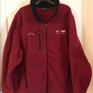 Eddie Bauer Maroon Zip-Up Men’s Fleece Size 4X